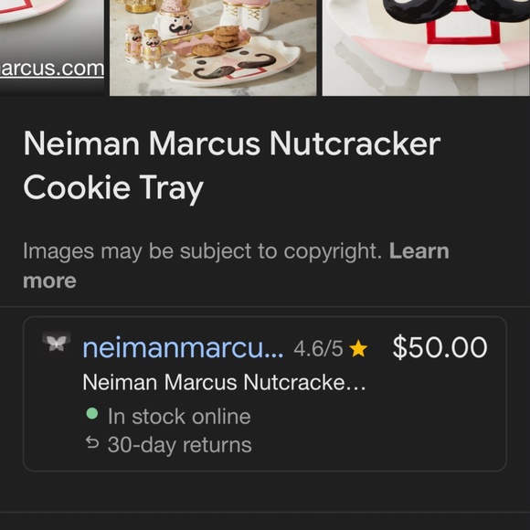 COPY - Neiman Marcus Nutcracker Cookie Tray (NWT) - Picture 2 of 3
